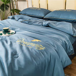 Silk Cooling Summer Quilt Set