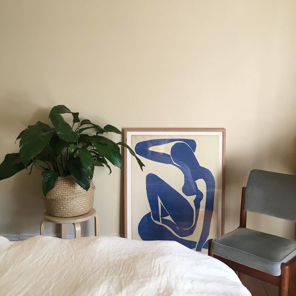 Blue Figure Canvas Print