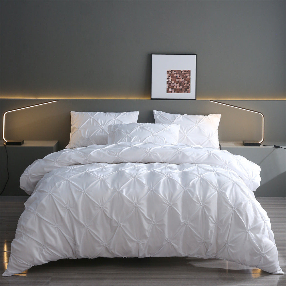 Embroidered 3-Piece Bedding Set