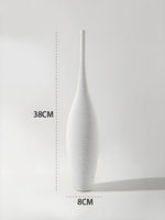 Handcrafted Ceramic Vase with Brushwork