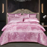Satin Floral Bedding Set