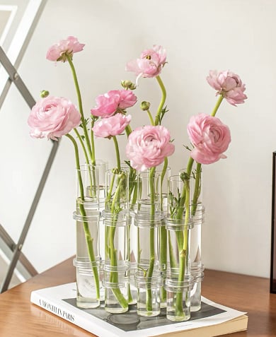 Jointed Glass Tube Vase