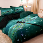 Dragonfly Print Duvet Cover Set