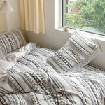 Stripe and Tassel Duvet Set