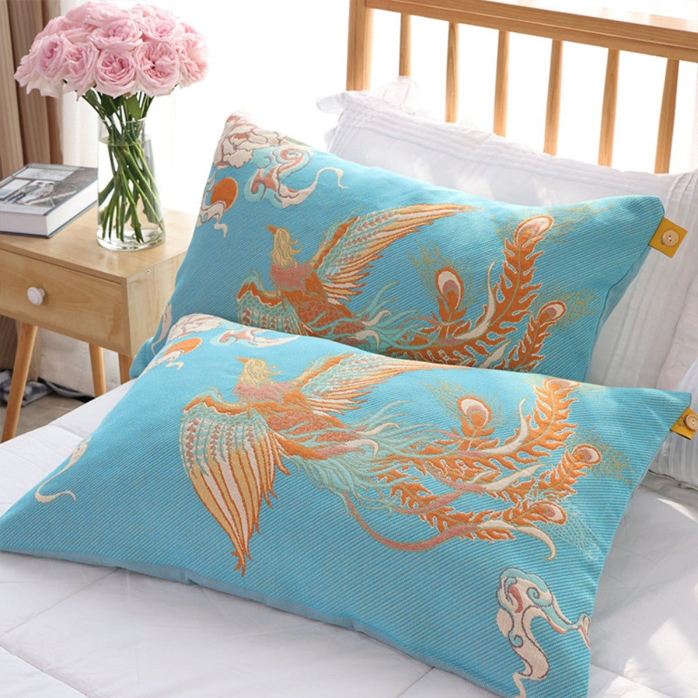 Heritage Print Cotton Pillowcase Set