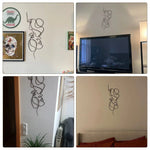 Minimalist Line Face Wall Sculpture