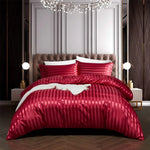 Noir Satin Duvet Cover