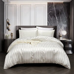 Noir Satin Duvet Cover
