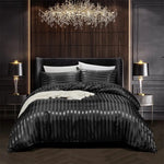 Noir Satin Duvet Cover