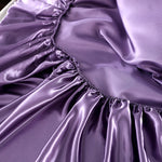 Satin Fitted Sheet with Pillowcases