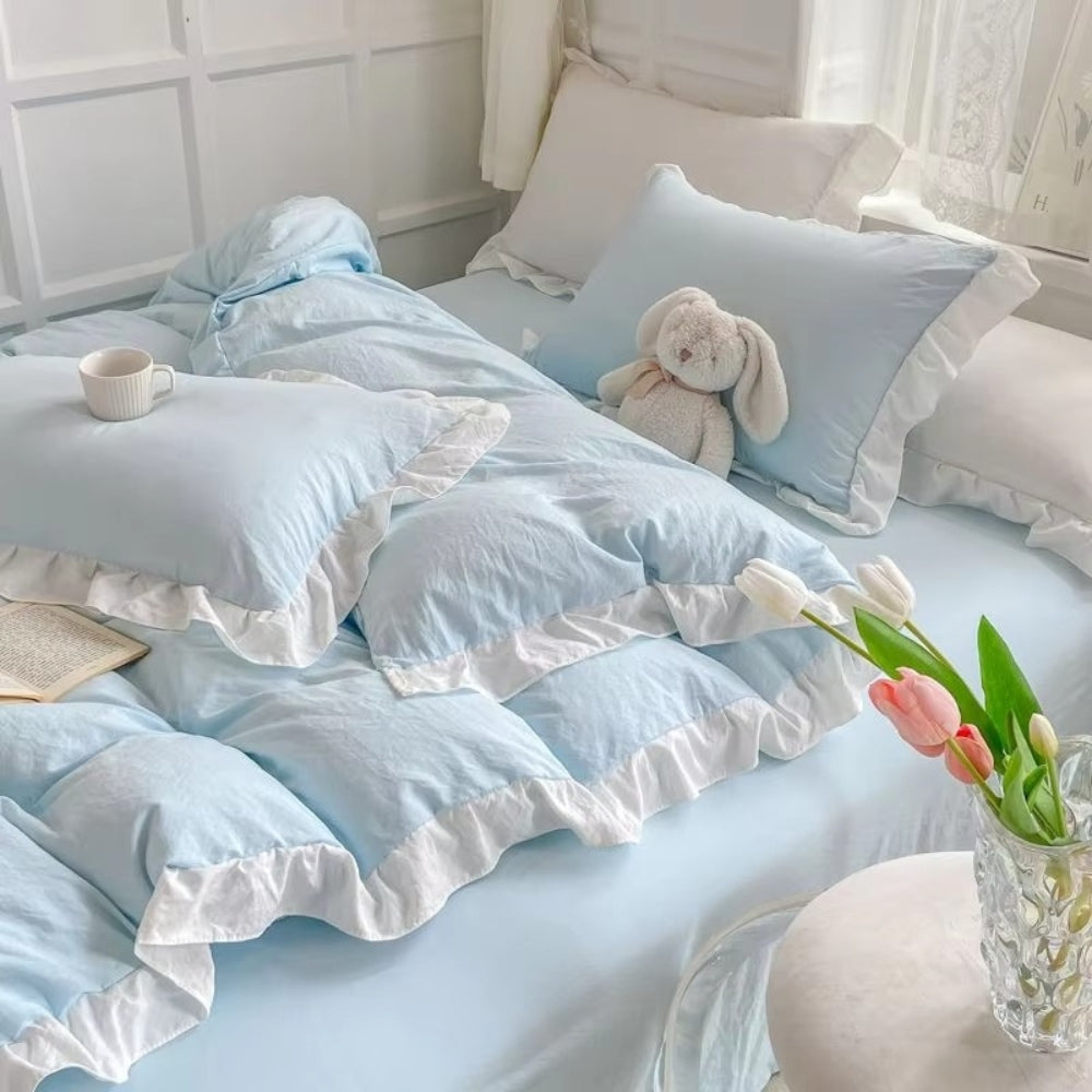 Ruffle Cotton Bedding Set
