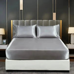 Ice Silk Bed Sheet Set
