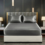 Ice Silk Bed Sheet Set