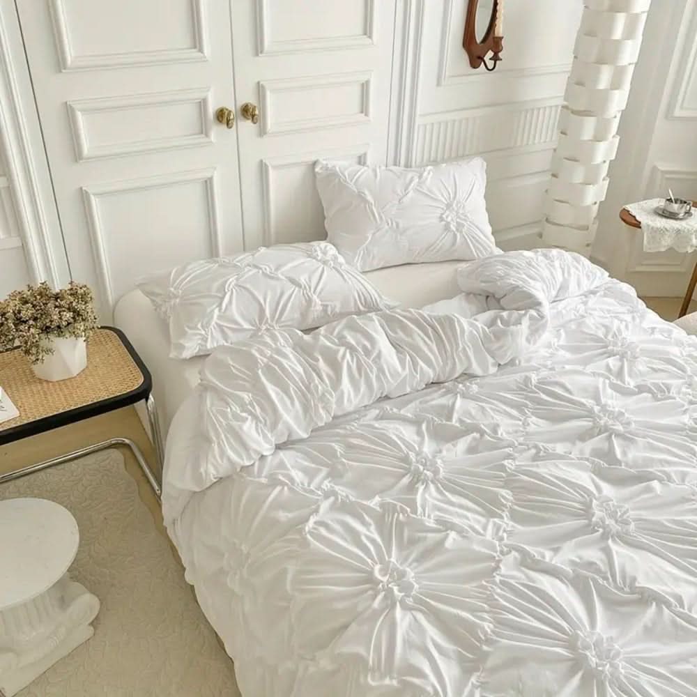 Ruffle Microfibre Duvet Cover Set