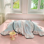 Gauze Floral Ruffle Pillowcases