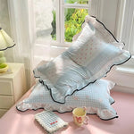 Gauze Floral Ruffle Pillowcases