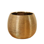 Textured Gold Plant Pot