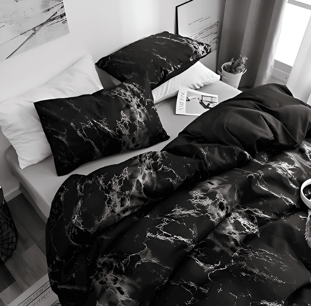 Marble Print Bedding Set