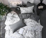 Marble Print Bedding Set