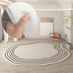 Rund Shaped Plush Rug