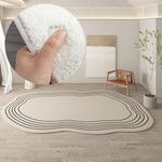 Rund Shaped Plush Rug