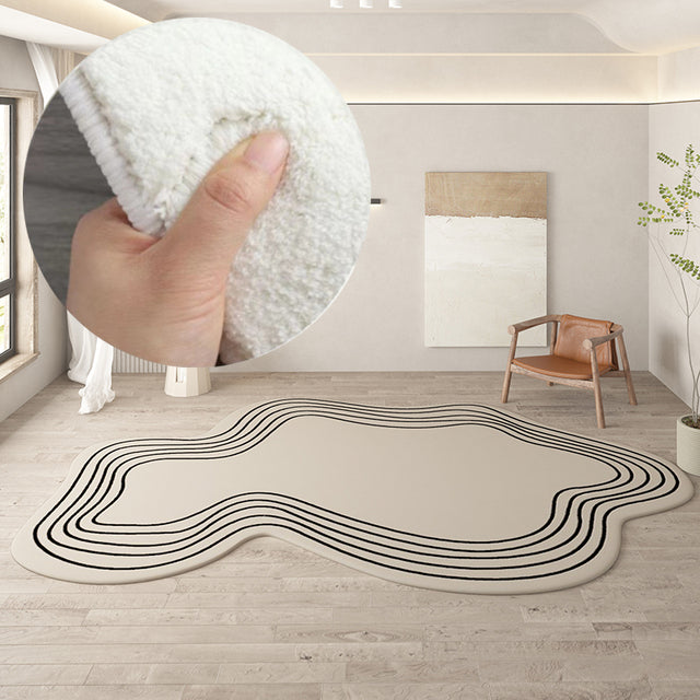 Rund Shaped Plush Rug