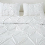 Jacquard Pintuck Duvet Cover Set