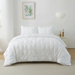 Jacquard Pintuck Duvet Cover Set