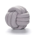 Knot Ball Sheepskin Cushion