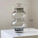Two-Tier Glass Bud Vase