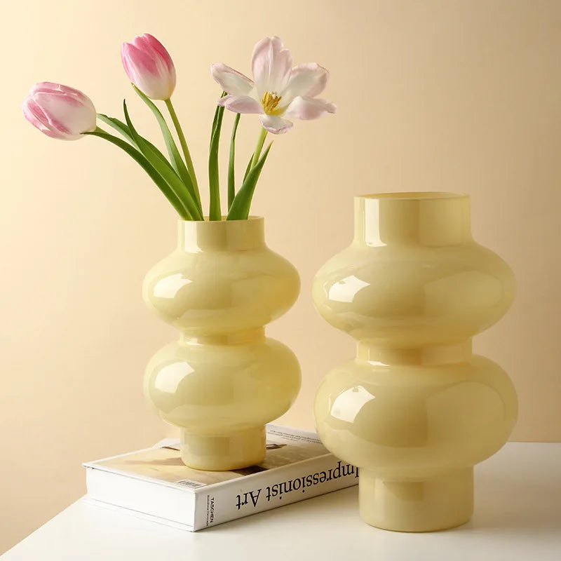 Two-Tier Glass Bud Vase