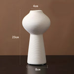 Handcrafted Ceramic Vase with Brushwork