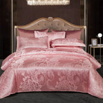 Jacquard Satin Duvet Cover Set