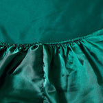 Satin Fitted Sheet with Pillowcases