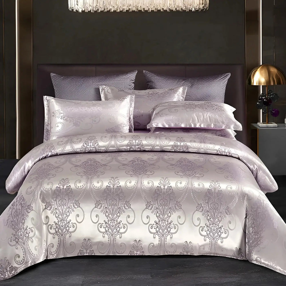 Jacquard Satin Duvet Cover