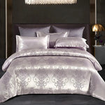 Jacquard Satin Duvet Cover