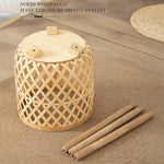 Woven Bamboo Plant Pot with Stand