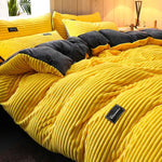 Velvet Corduroy Duvet Set