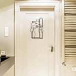 Line Art Metal Wall Decoration