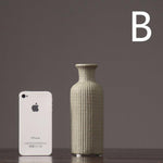 Neutral Ceramic Stem Vase