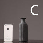 Neutral Ceramic Stem Vase