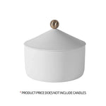 Ceramic Candle Jar with Lid