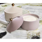 Ceramic Candle Jar with Lid