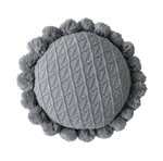 Pom Pom Tassel Round Cushion