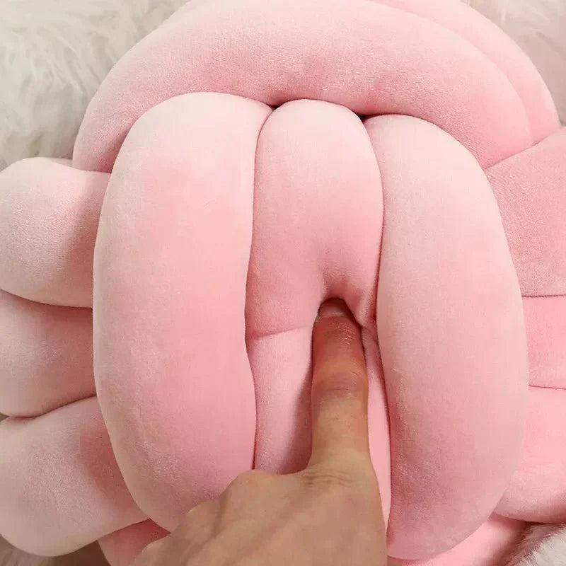 Knot Ball Suede Cushion