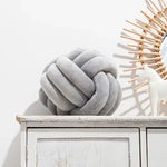 Knot Ball Suede Cushion