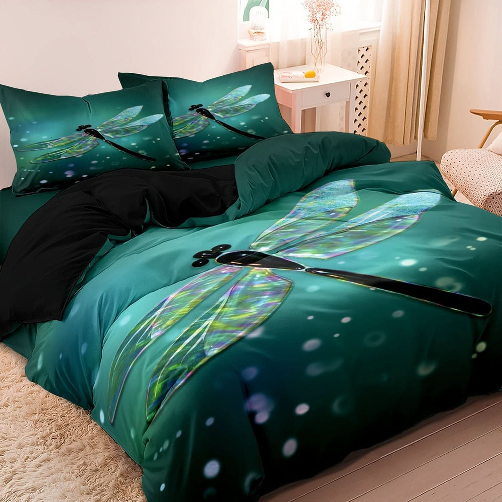Dragonfly Cotton Satin Bedding Set