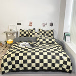 Grid Pattern Bedding Set