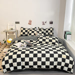 Grid Pattern Bedding Set