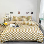 Grid Pattern Bedding Set
